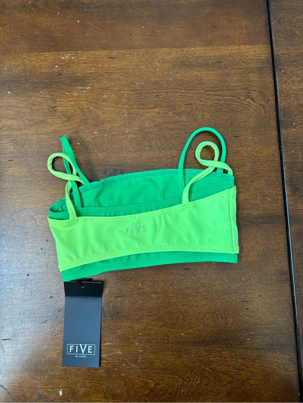 Five the label Kids Neon Green sports bra Top - Lime